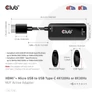 Kép 8/10 - Club 3D Átalakító - CAC-1336 (HDMI+Micro USB to USB-C, 4K120Hz/8K30Hz)