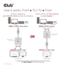 Kép 8/10 - Club 3D Switch - CSV-1384 (HDMI 2-az-1-ben, Kétirányú, 8K60Hz/4K120Hz, HDR, HDMI 2.1)