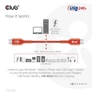 Kép 8/10 - Club 3D Kábel - CAC-1513 (USB2 Type-C Bidirektional, 480Mb/s, PD 240W, USB-IF Certified, 3m)