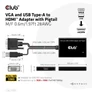 Kép 3/8 - Club 3D Átalakító - CAC-1720 (USB-A & VGA to HDMI, M/F, 0.6m, 28AWG, Full HD 1080p)