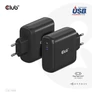 Kép 1/10 - Club 3D Hálózati töltő - CAC-1908EU (100W GAN, USB-IF, egyportos USB-C, PD 3.0 támogatás)