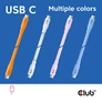 Kép 2/8 - Club 3D Kábel - CAC-3001 (USB-C, PD 240W, 20Gbps, 4K60Hz, 2m, fehér)