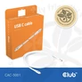 Kép 8/8 - Club 3D Kábel - CAC-3001 (USB-C, PD 240W, 20Gbps, 4K60Hz, 2m, fehér)