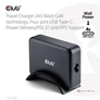 Kép 2/9 - Club 3D Hálózati Töltő - CAC-1918 (240W GaN, 4x USB-C, PD3.1, 4 csatlakozó)