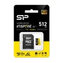 Kép 1/2 - Silicon Power MicroSD kártya - 512GB microSDXC UHS-I U3, 3D TLC NAND (170/150 MB/s A2/V30) DDR200 transfer rate