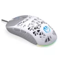 Kép 4/8 - Endorfy Egér - LIV Onyx White (Honeycomb, 8000 DPI, ARGB, PixArt PAW3311, optikai, 1,8m, fehér)