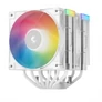 Kép 2/10 - DeepCool CPU Cooler - AG620 WH ARGB V2 (29,4 dB; max, 115,32 m3/h; 4pin csatlakozó, 6 db heatpipe, 12cm, PWM, fehér)