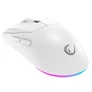 Kép 3/7 - Rampage Vezeték Nélküli Egér - PROTE M5 PRO (Pixart PAW3395, Huano 80M, 26000 DPI, 500mAh, 6 gomb, RGB, Type-C, fehér)