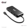 Kép 5/8 - Club 3D USB Hub - CSV-2551 (USB-C to USB-C, 2xUSB-A, RJ45, SD/MicroSD, 100W PD, HDMI, DP, 8K30hz)