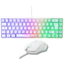 Kép 2/8 - The G-Lab Gaming kit - 2 in 1 COMBO HYDROGEN W/HU (TKL billentyűzet, egér, 6200 DPI, RGB, USB-A, fehér, magyar)