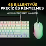 Kép 6/8 - The G-Lab Gaming kit - 2 in 1 COMBO HYDROGEN W/HU (TKL billentyűzet, egér, 6200 DPI, RGB, USB-A, fehér, magyar)