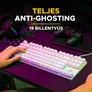 Kép 7/8 - The G-Lab Gaming kit - 2 in 1 COMBO HYDROGEN W/HU (TKL billentyűzet, egér, 6200 DPI, RGB, USB-A, fehér, magyar)