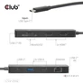 Kép 4/8 - Club 3D USB Hub - CSV-2552 (USB-C to 2xUSB-C, 2xUSB-A, 2xHDMI, RJ45, SD/MicroSD, 100W PD, 4K60hz)