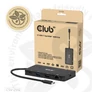 Kép 8/8 - Club 3D USB Hub - CSV-2552 (USB-C to 2xUSB-C, 2xUSB-A, 2xHDMI, RJ45, SD/MicroSD, 100W PD, 4K60hz)