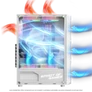 Kép 5/9 - Spirit of Gamer Számítógépház - REBEL XT White (fekete, ablakos, 4x12cm ventilátor, alsó táp,  ATX, 1xUSB3.0, 2xUSB2.0)
