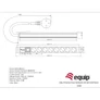 Kép 2/2 - Equip Hálózati Elosztó - 333283 (Schuko, 8 Schuko, Rack 1U, 1,8m kábel, fekete)