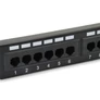 Kép 3/7 - Equip Patch panel - 235324 (24 port, Cat5e, 1U, árnyékolatlan, fekete)