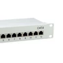 Kép 4/5 - Equip Patch panel - 208014 (12 port, Cat6, árnyékolt, szürke)