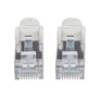 Kép 2/2 - Manhattan Kábel - S/FTP Patch (RJ45 to RJ45, Cat6, 250Mhz, LSOH, 4 x 2 x AWG 28/7 réz, 1m, Szürke)