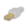 Kép 1/3 - Manhattan Csatlakozó - RJ45 dugó, krimpelő fogó nélküli bekötés, Tooless design (Cat5/5e/6)