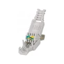 Kép 2/3 - Manhattan Csatlakozó - RJ45 dugó, krimpelő fogó nélküli bekötés, Tooless design (Cat5/5e/6)