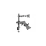 Kép 1/2 - Equip Monitor/Laptop konzol - 650119 (13"-32", 2 monitor, dönthető, forgatható, állítható magasság, Max.: 2x8kg, fekete)