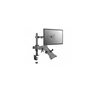 Kép 2/2 - Equip Monitor/Laptop konzol - 650119 (13"-32", 2 monitor, dönthető, forgatható, állítható magasság, Max.: 2x8kg, fekete)