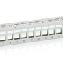 Kép 3/5 - Equip Keystone Patch Panel - 767124 (24 port, Cat6, 1U, árnyékolt, szürke)