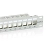 Kép 5/5 - Equip Keystone Patch Panel - 767124 (24 port, Cat6, 1U, árnyékolt, szürke)