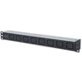 Kép 1/3 - Manhattan elosztó - 19" 1U Rackmount elosztó, 8db C19 aljzat, 2m eltávolítható kábel, ki-be kapcsológomb
