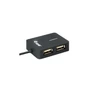 Kép 2/5 - Equip-Life USB Hub - 128952 (4 Port, USB2.0, USB tápellátás, kompakt dizájn, fekete)