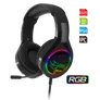 Kép 1/8 - Spirit of Gamer Fejhallgató - PRO-H8 RGB Dark (MultiPlatform, mikrofon, 3.5mm jack, hangerőszabályzó, 2m kábel, fekete)