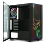 Kép 3/9 - Spirit of Gamer Számítógépház - GHOST ONE RGB (fekete, ablakos, 2x12cm ventilátor, ATX, mATX, 2xUSB3.0, 1xUSB2.0)