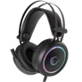 Kép 1/5 - Rampage Fejhallgató - STORMY RGB (7.1, mikrofon, USB, hangerőszabályzó, nagy-párnás, 2m kábel, fekete)