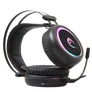 Kép 2/5 - Rampage Fejhallgató - STORMY RGB (7.1, mikrofon, USB, hangerőszabályzó, nagy-párnás, 2m kábel, fekete)