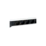 Kép 1/4 - Equip Hálózati Elosztó - 333312 (C14, 6x Schuko, Rack 1U, biztosíték, 1,8m kábel, aluminium, fekete)