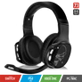 Kép 1/10 - Spirit of Gamer Wireless Fejhallgató - MIC-XH1100 (MultiPlatform,7.1,mikrofon, hangerőszabályzó, nagy-párnás, fekete)