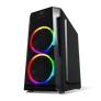Kép 4/10 - Spirit of Gamer Számítógépház - Deathmatch 3 RGB (fekete, ablakos, 2x12cm, ventilátor mATX, ITX, 1xUSB3.0, 2xUSB2.0)