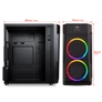 Kép 10/10 - Spirit of Gamer Számítógépház - Deathmatch 3 RGB (fekete, ablakos, 2x12cm, ventilátor mATX, ITX, 1xUSB3.0, 2xUSB2.0)