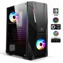 Kép 1/10 - Spirit of Gamer Számítógépház - Rogue V RGB (fekete, ablakos, 2x12cm ventilátor, alsó táp,  ATX, 1xUSB3.0, 2xUSB2.0)