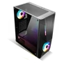 Kép 2/10 - Spirit of Gamer Számítógépház - Rogue V RGB (fekete, ablakos, 2x12cm ventilátor, alsó táp,  ATX, 1xUSB3.0, 2xUSB2.0)