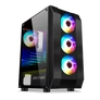 Kép 2/10 - Spirit of Gamer Számítógépház - Rogue VI RGB (fekete, ablakos, 4x12cm ventilátor, alsó táp,  ATX, 1xUSB3.0, 2xUSB2.0)