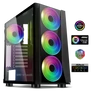 Kép 1/9 - Spirit of Gamer Számítógépház - GHOST III RGB (fekete, ablakos, 4x12cm ventilátor, ATX, mATX, 2xUSB3.0, 1xUSB2.0)
