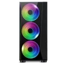 Kép 4/9 - Spirit of Gamer Számítógépház - GHOST III RGB (fekete, ablakos, 4x12cm ventilátor, ATX, mATX, 2xUSB3.0, 1xUSB2.0)