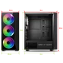 Kép 9/9 - Spirit of Gamer Számítógépház - GHOST III RGB (fekete, ablakos, 4x12cm ventilátor, ATX, mATX, 2xUSB3.0, 1xUSB2.0)