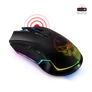 Kép 1/10 - Spirit of Gamer Egér Vezeték nélküli - ELITE-M20 Wireless (4800DPI, 1000Hz, 6 gomb, Omron, harisnyázott kábel, fekete)