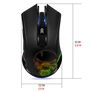 Kép 8/10 - Spirit of Gamer Egér Vezeték nélküli - ELITE-M20 Wireless (4800DPI, 1000Hz, 6 gomb, Omron, harisnyázott kábel, fekete)