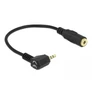 Kép 2/2 - Delock Átalakító - 65674 (sztereó jack apa 2.5 mm > sztereó jack anya 3.5 mm 4 pines adapter)