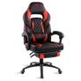 Kép 1/8 - Spirit of Gamer szék - MUSTANG Red (állítható dőlés/magasság; kihajtható lábtartó; max.120kg-ig, piros)