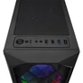 Kép 3/5 - Everest Számítógépház -  BUMPY (fekete; plexi; ATX; alsó táp; 1x120mm LED; 1xUSB3.0 + 2xUSB2.0, I/O; porszűrő)